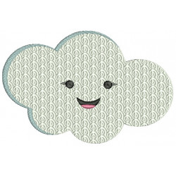 Stickdatei - Lachende Wolke